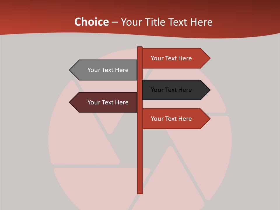 A Red And Black Background With A Red Circle PowerPoint Template
