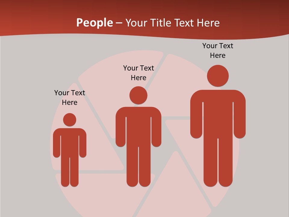 A Red And Black Background With A Red Circle PowerPoint Template