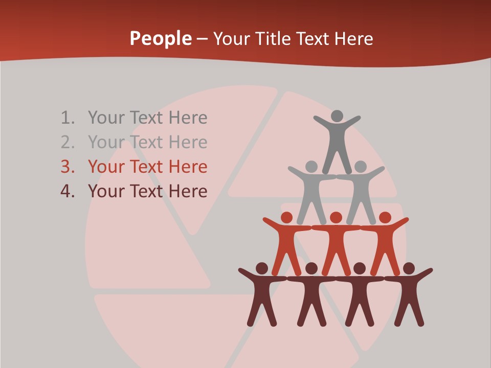 A Red And Black Background With A Red Circle PowerPoint Template