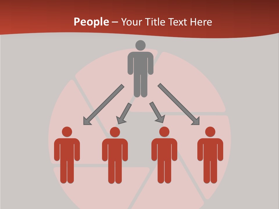 A Red And Black Background With A Red Circle PowerPoint Template
