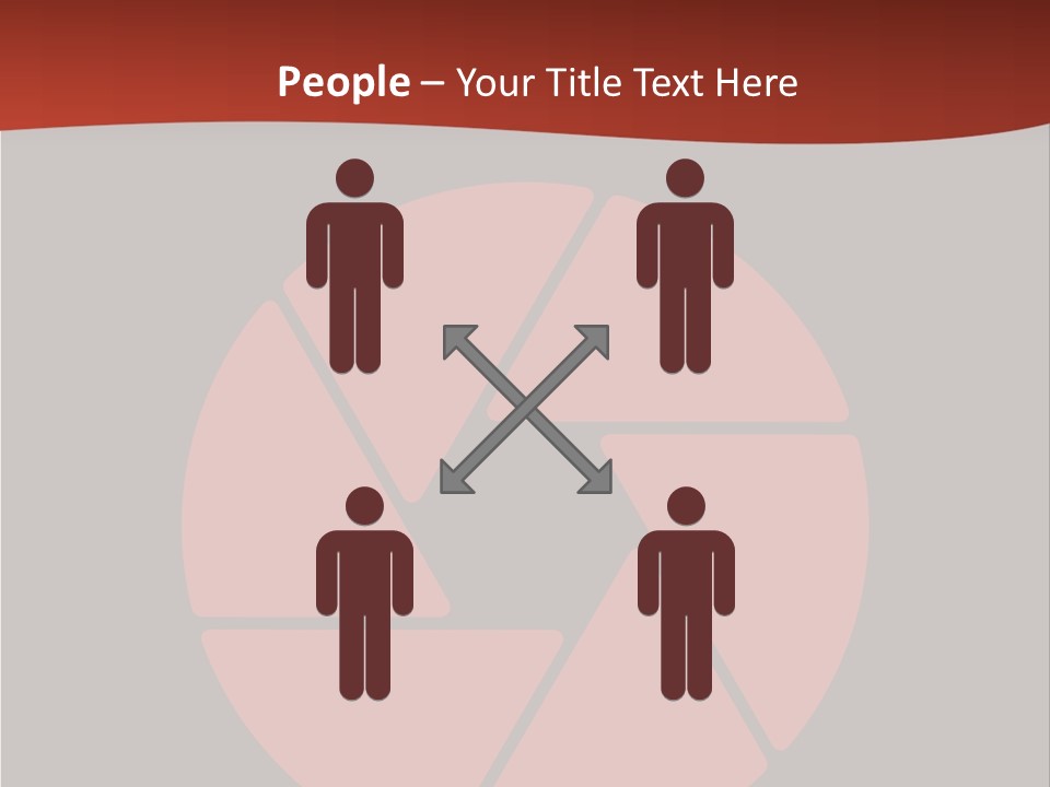 A Red And Black Background With A Red Circle PowerPoint Template