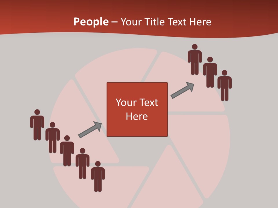 A Red And Black Background With A Red Circle PowerPoint Template