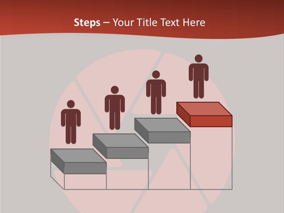 A Red And Black Background With A Red Circle PowerPoint Template