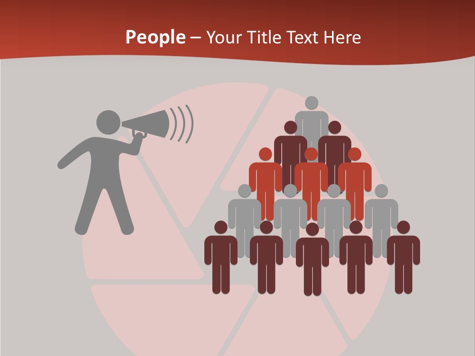 A Red And Black Background With A Red Circle PowerPoint Template