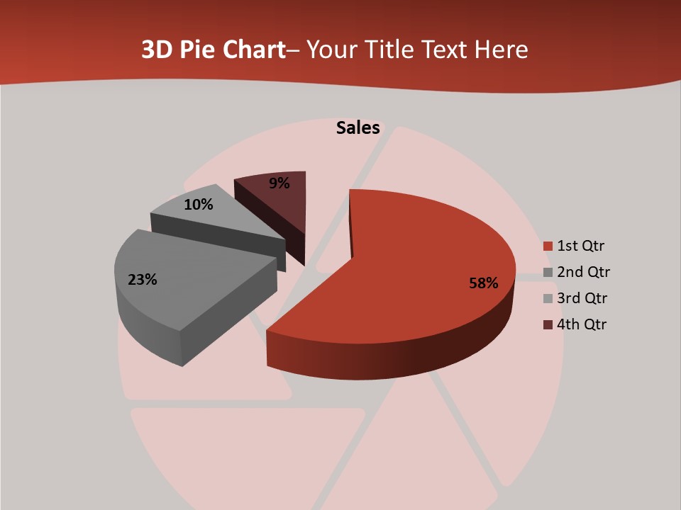 A Red And Black Background With A Red Circle PowerPoint Template