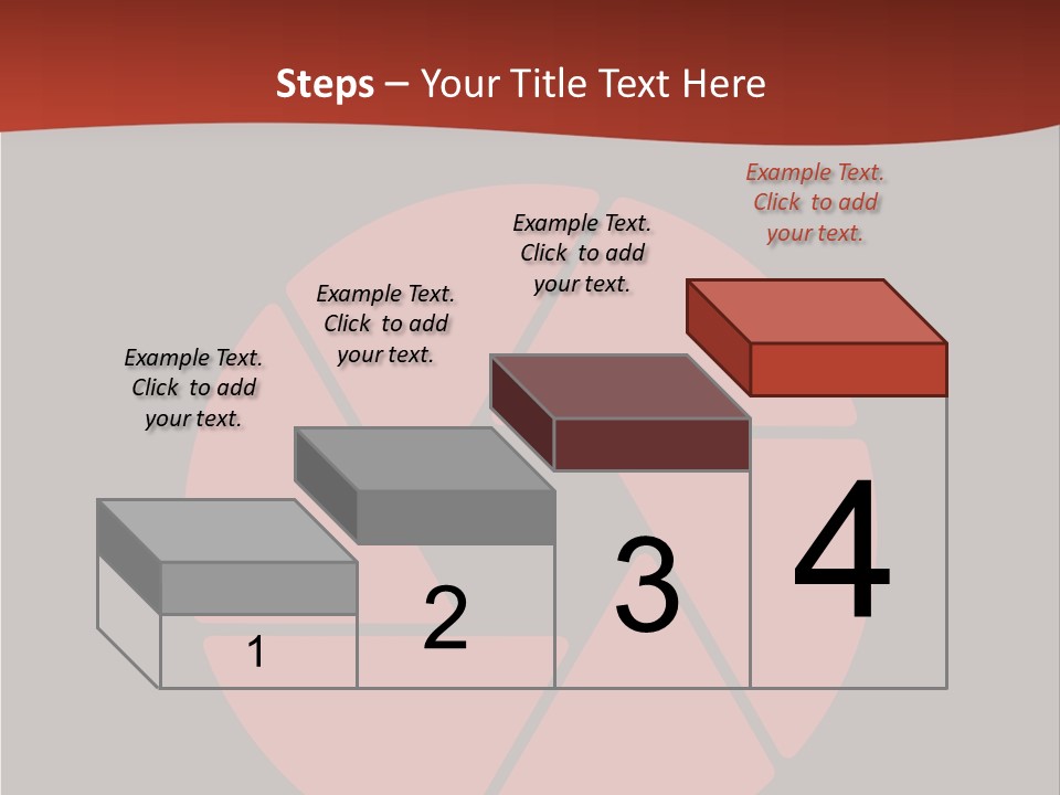 A Red And Black Background With A Red Circle PowerPoint Template