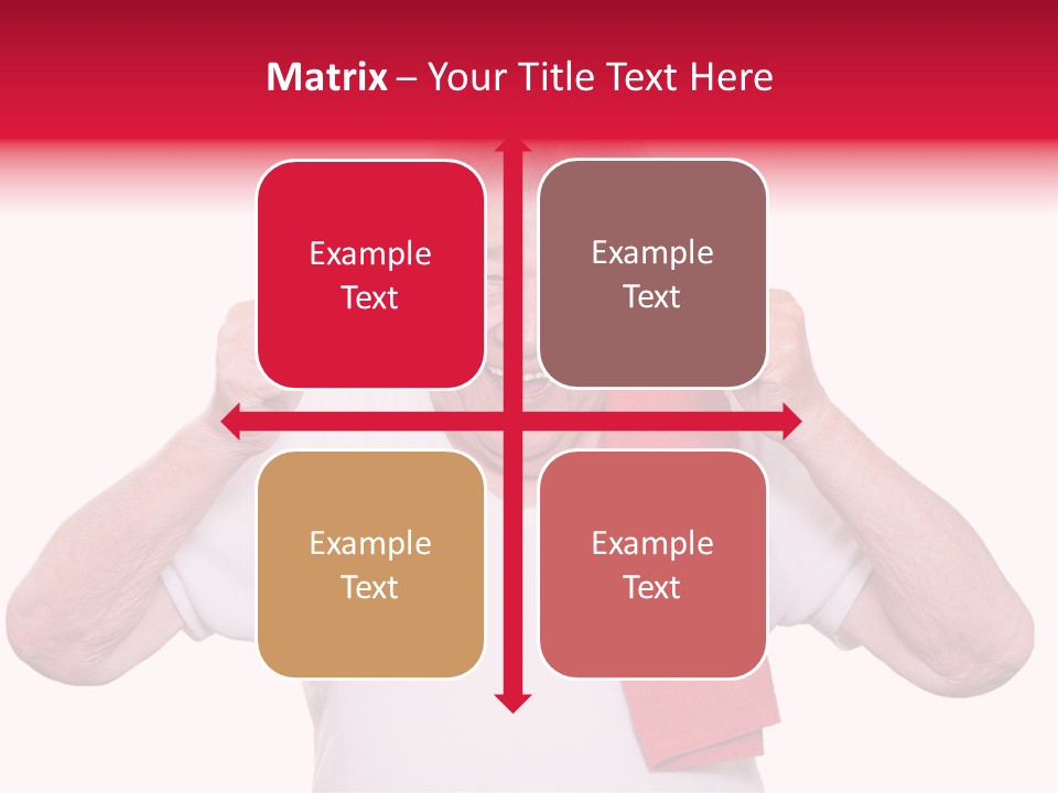 A Man With A Red Scarf Giving A Thumbs Up PowerPoint Template