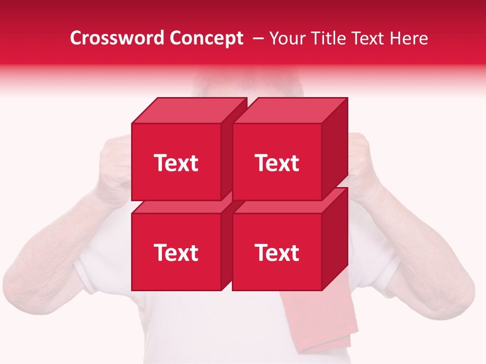 A Man With A Red Scarf Giving A Thumbs Up PowerPoint Template