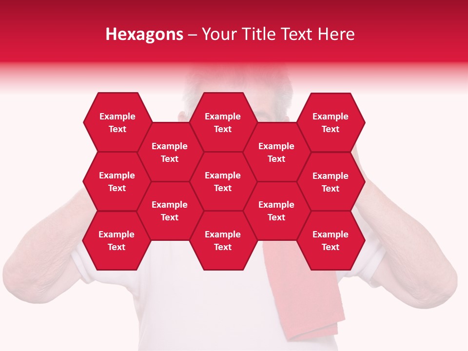 A Man With A Red Scarf Giving A Thumbs Up PowerPoint Template