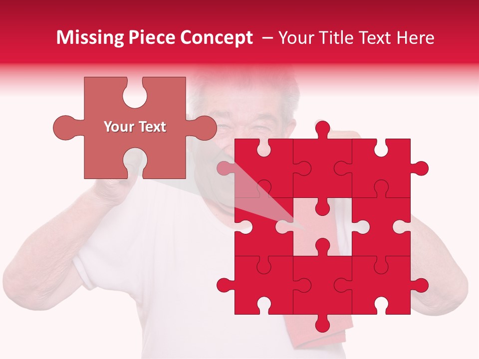 A Man With A Red Scarf Giving A Thumbs Up PowerPoint Template
