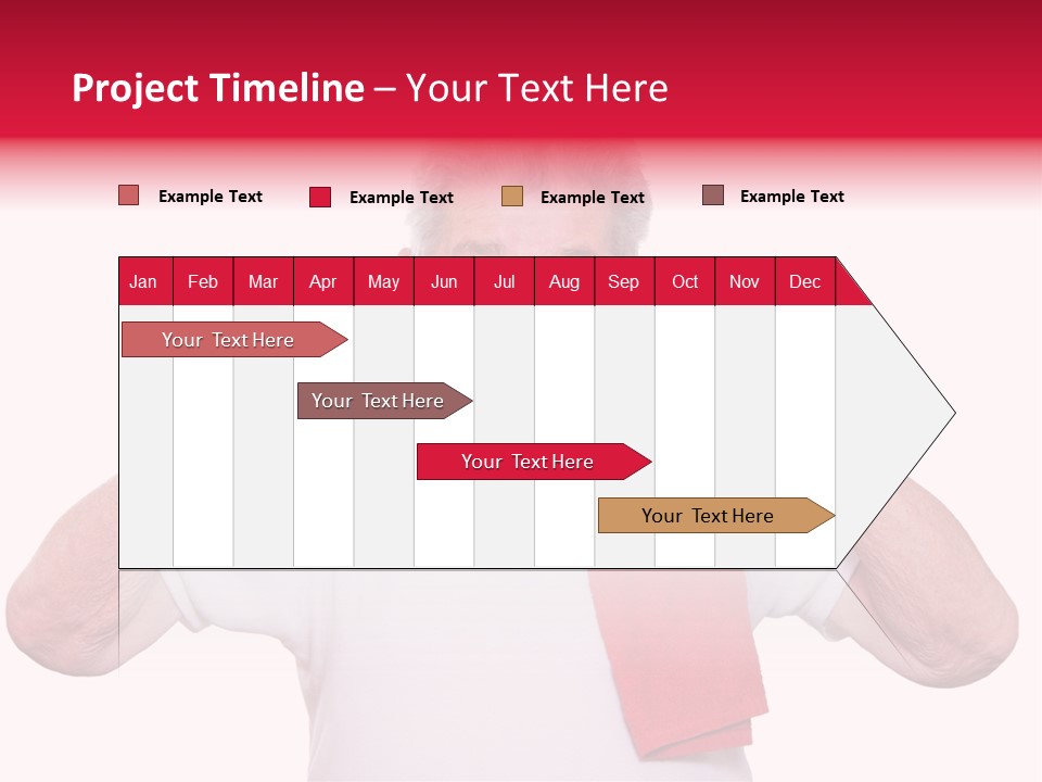 A Man With A Red Scarf Giving A Thumbs Up PowerPoint Template