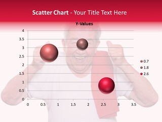 A Man With A Red Scarf Giving A Thumbs Up PowerPoint Template