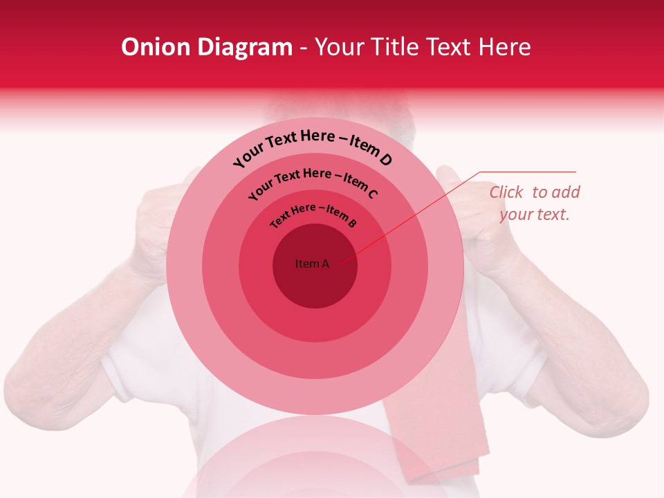 A Man With A Red Scarf Giving A Thumbs Up PowerPoint Template
