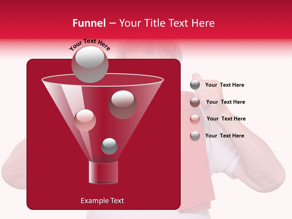 A Man With A Red Scarf Giving A Thumbs Up PowerPoint Template