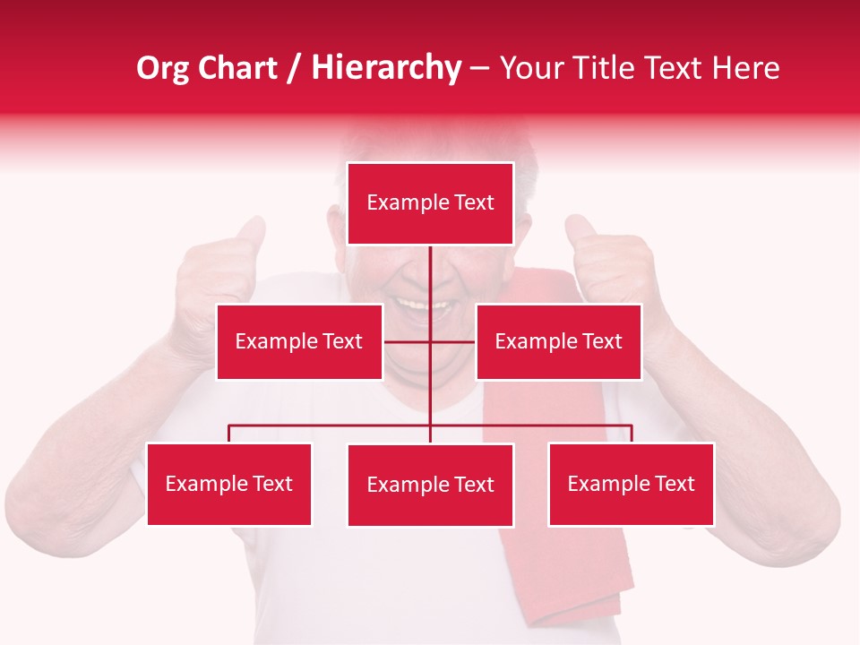 A Man With A Red Scarf Giving A Thumbs Up PowerPoint Template
