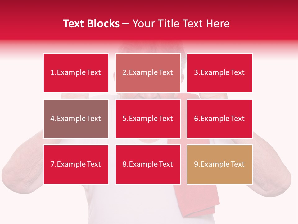 A Man With A Red Scarf Giving A Thumbs Up PowerPoint Template