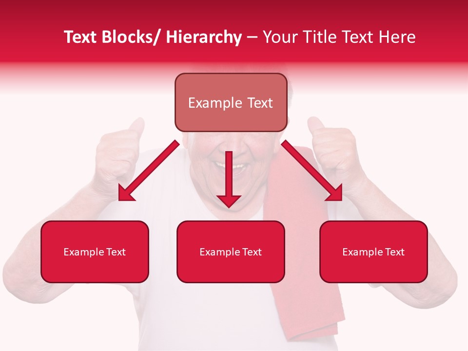 A Man With A Red Scarf Giving A Thumbs Up PowerPoint Template