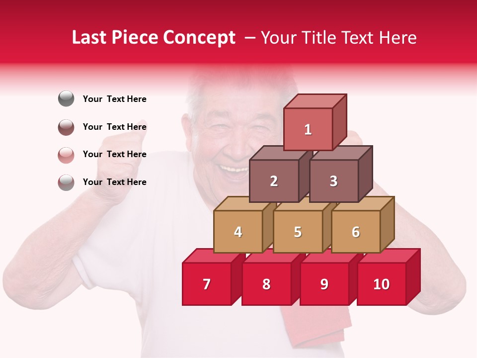 A Man With A Red Scarf Giving A Thumbs Up PowerPoint Template