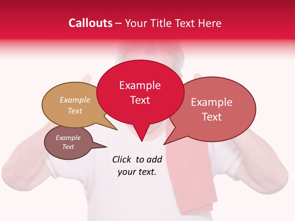 A Man With A Red Scarf Giving A Thumbs Up PowerPoint Template