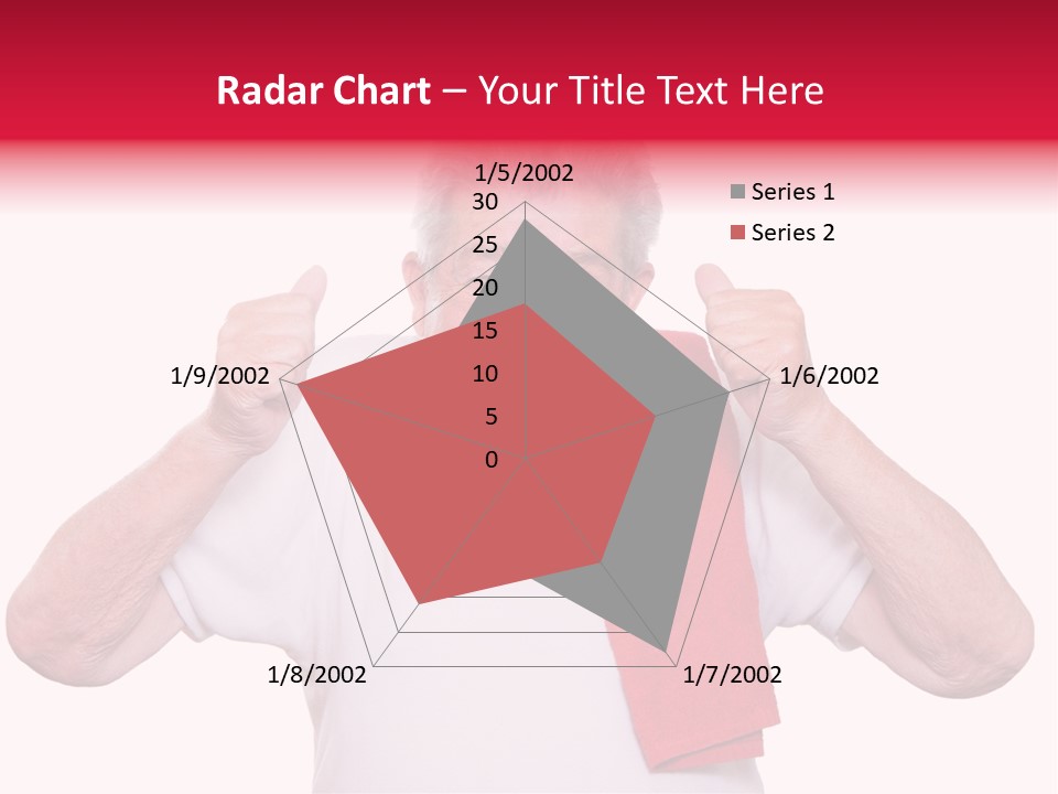 A Man With A Red Scarf Giving A Thumbs Up PowerPoint Template
