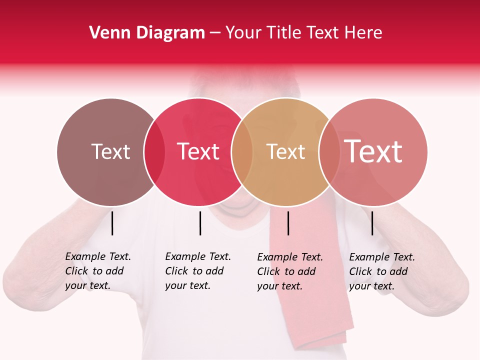 A Man With A Red Scarf Giving A Thumbs Up PowerPoint Template