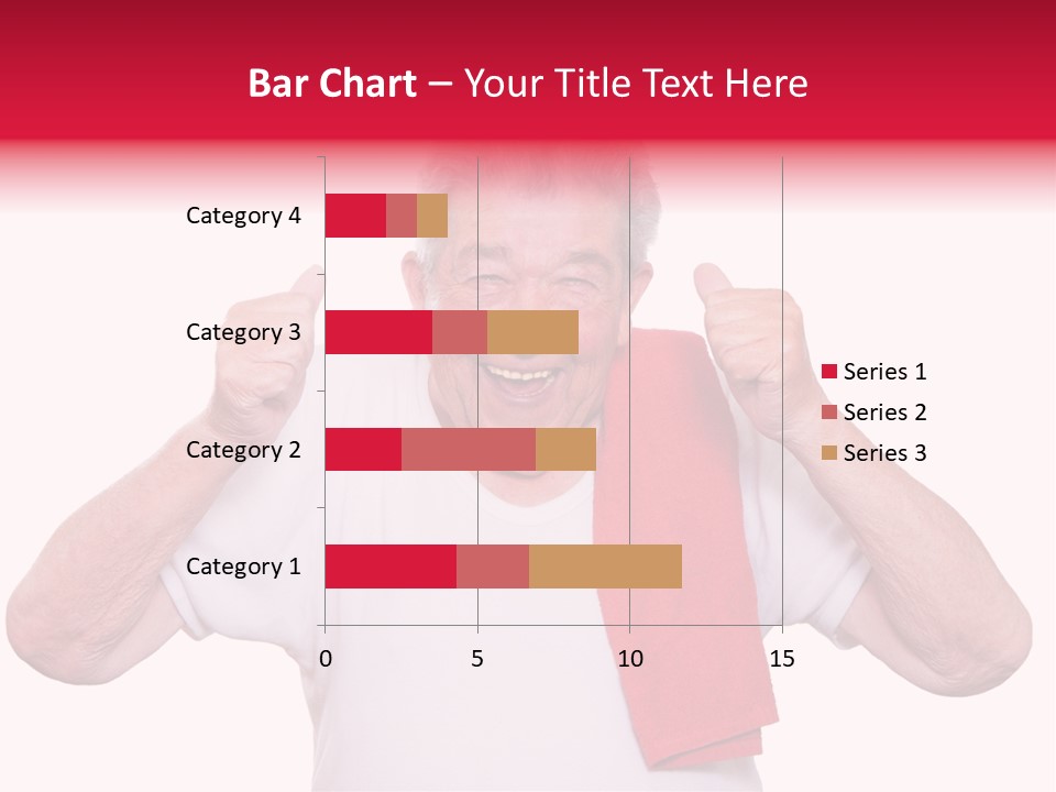 A Man With A Red Scarf Giving A Thumbs Up PowerPoint Template