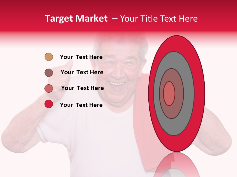 A Man With A Red Scarf Giving A Thumbs Up PowerPoint Template