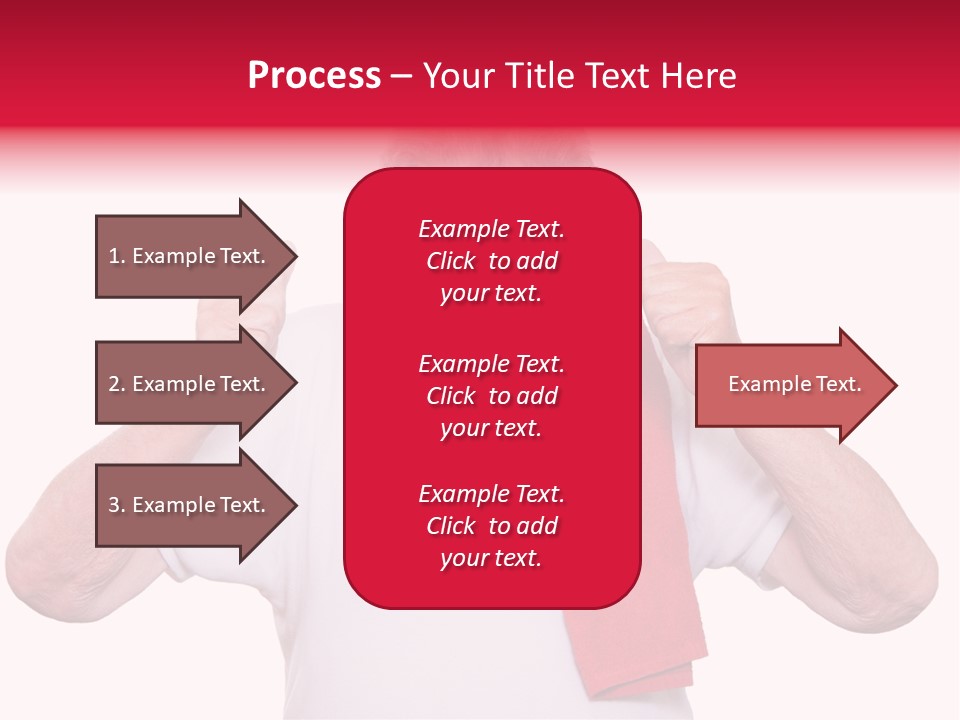 A Man With A Red Scarf Giving A Thumbs Up PowerPoint Template