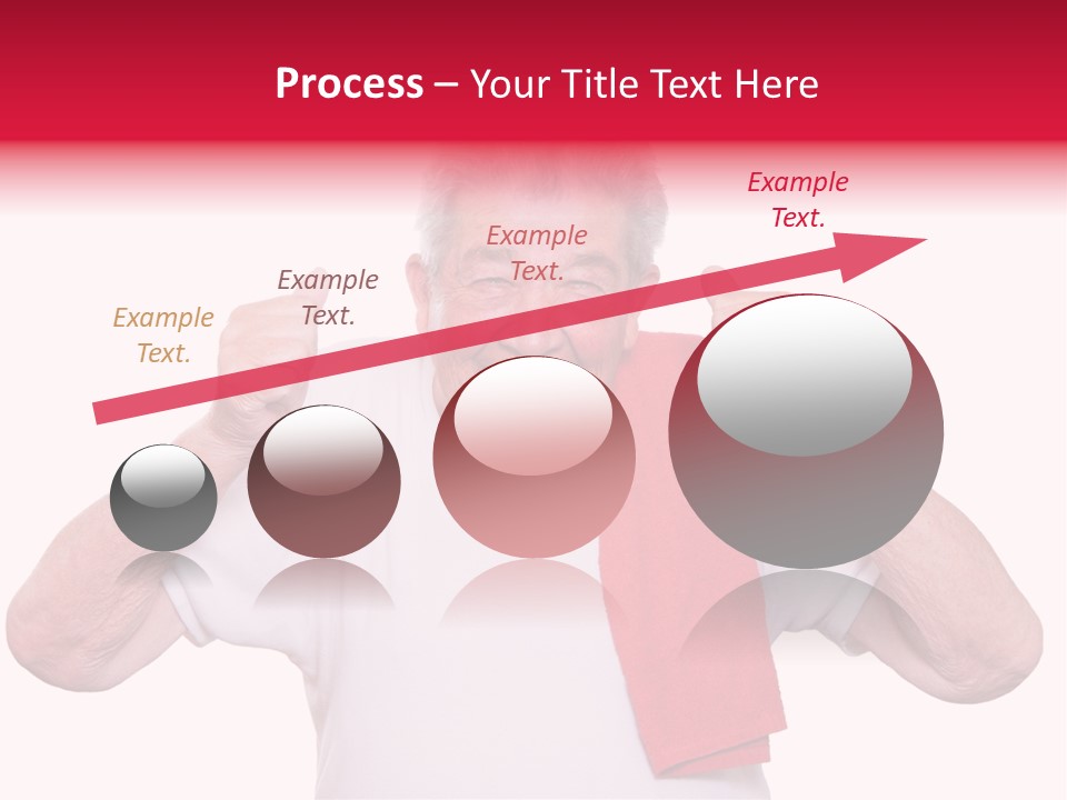 A Man With A Red Scarf Giving A Thumbs Up PowerPoint Template