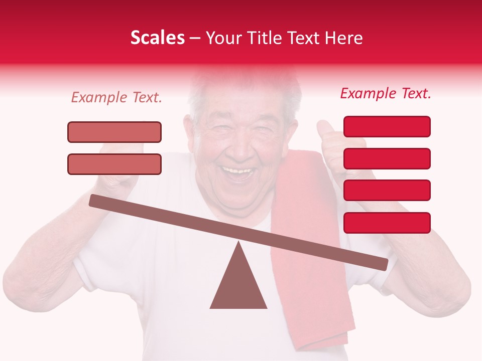 A Man With A Red Scarf Giving A Thumbs Up PowerPoint Template