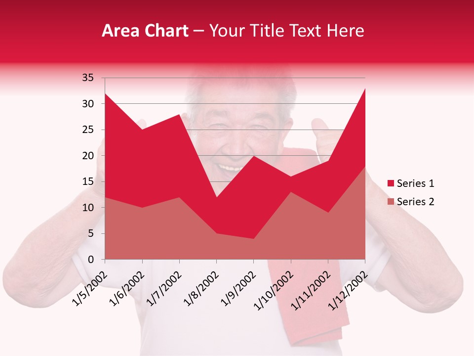 A Man With A Red Scarf Giving A Thumbs Up PowerPoint Template