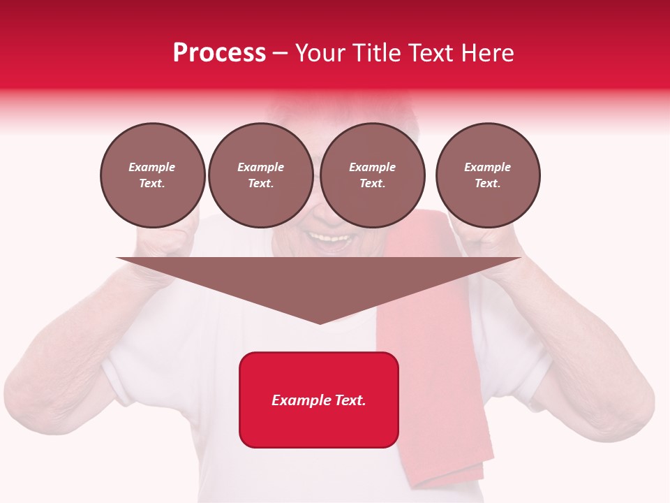 A Man With A Red Scarf Giving A Thumbs Up PowerPoint Template