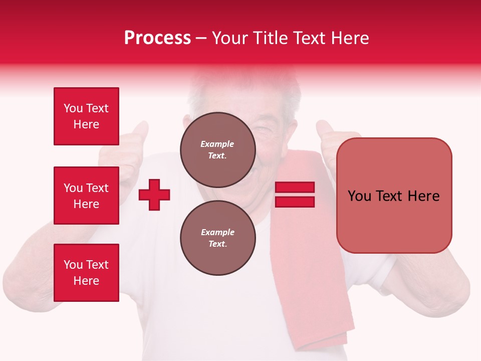 A Man With A Red Scarf Giving A Thumbs Up PowerPoint Template