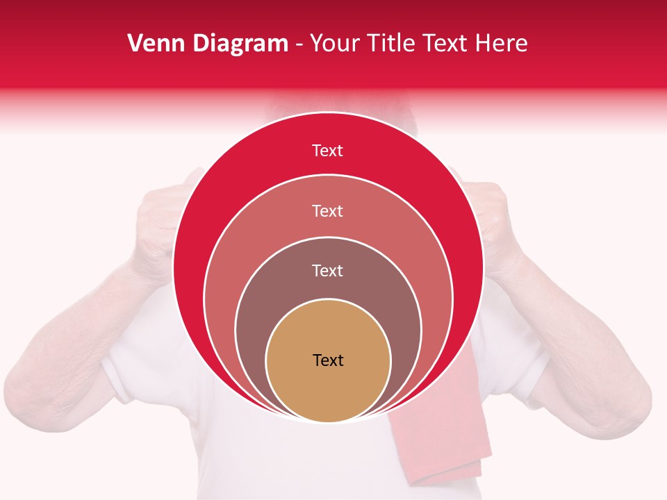 A Man With A Red Scarf Giving A Thumbs Up PowerPoint Template