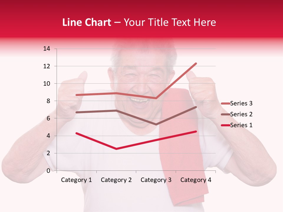 A Man With A Red Scarf Giving A Thumbs Up PowerPoint Template