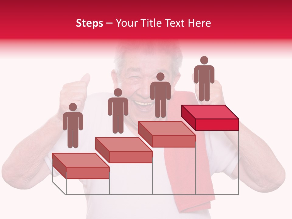 A Man With A Red Scarf Giving A Thumbs Up PowerPoint Template