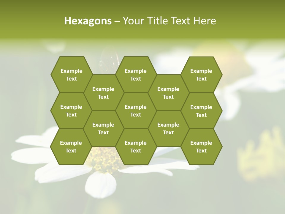 A Bee On A Flower Powerpoint Template PowerPoint Template
