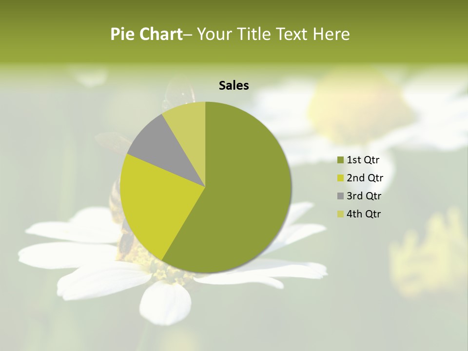A Bee On A Flower Powerpoint Template PowerPoint Template