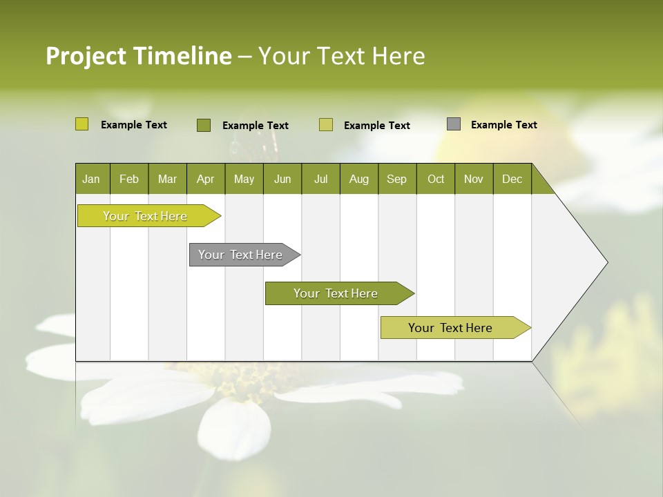 A Bee On A Flower Powerpoint Template PowerPoint Template