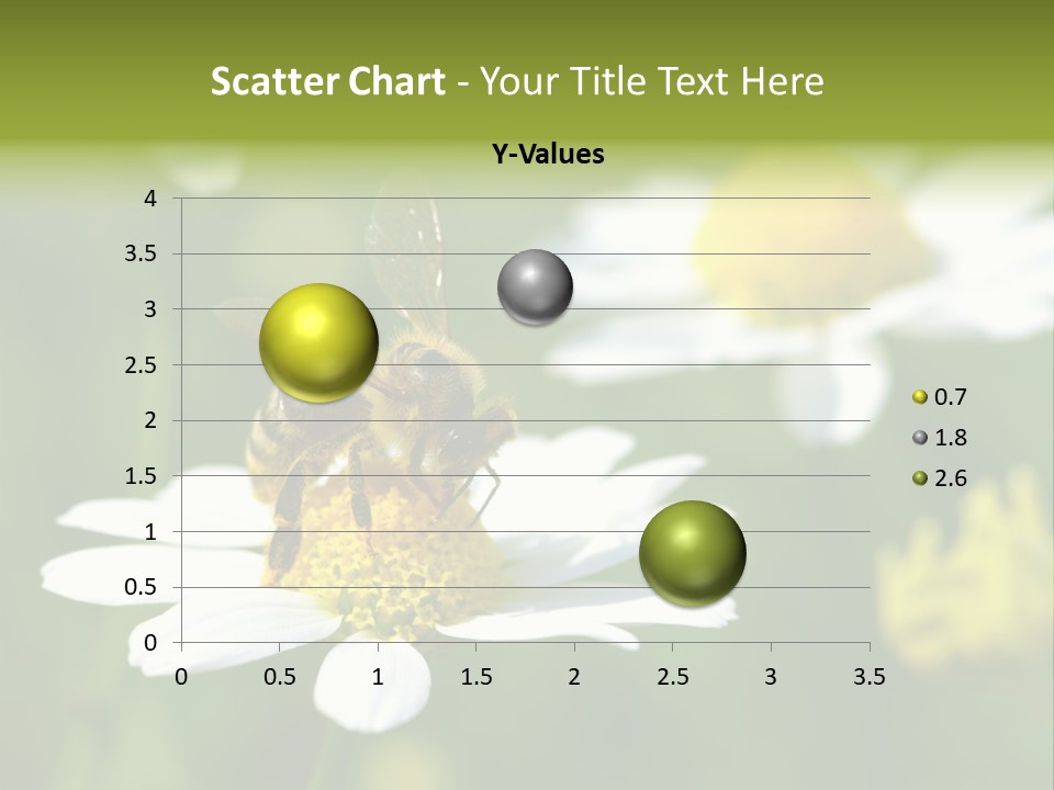 A Bee On A Flower Powerpoint Template PowerPoint Template