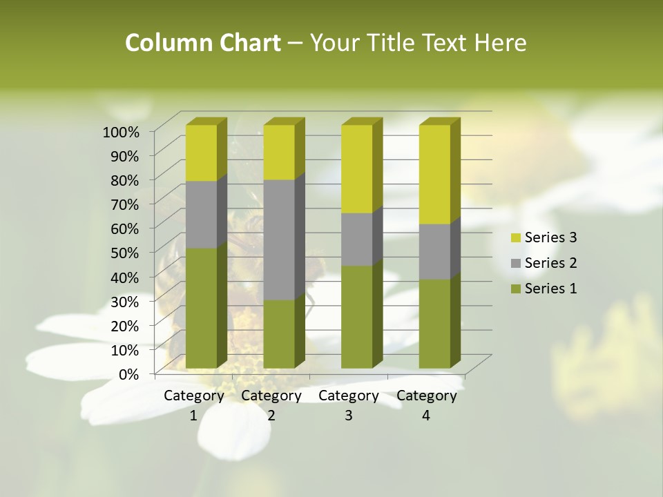 A Bee On A Flower Powerpoint Template PowerPoint Template