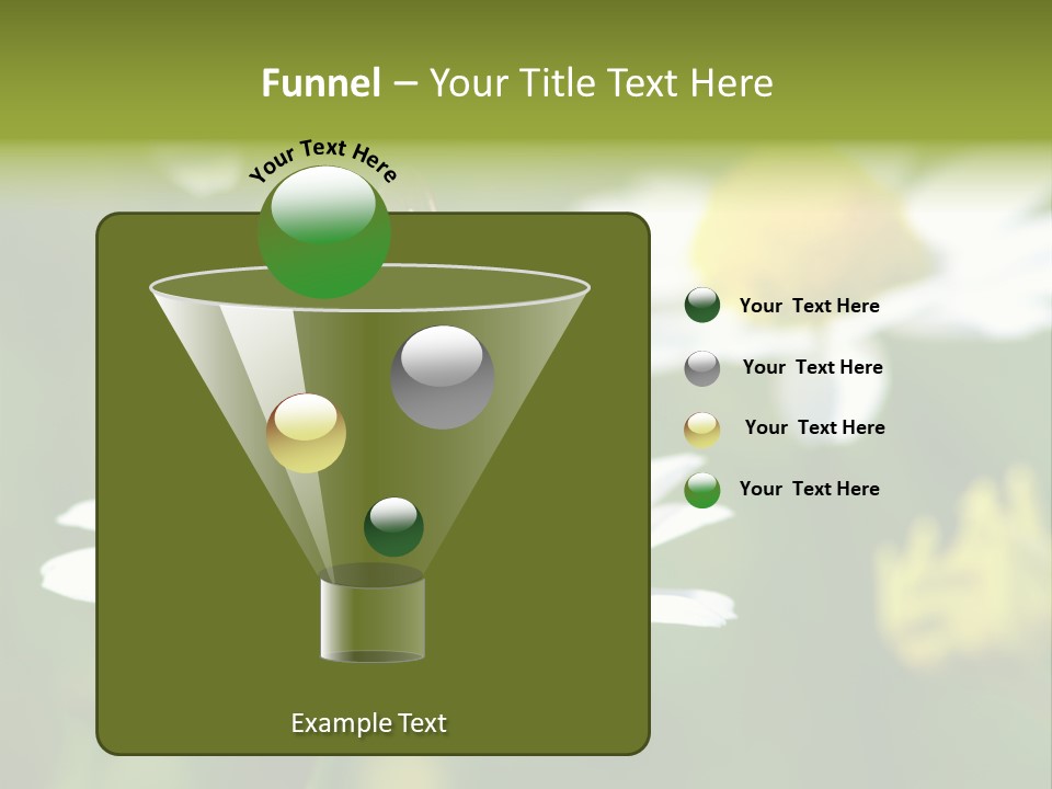 A Bee On A Flower Powerpoint Template PowerPoint Template