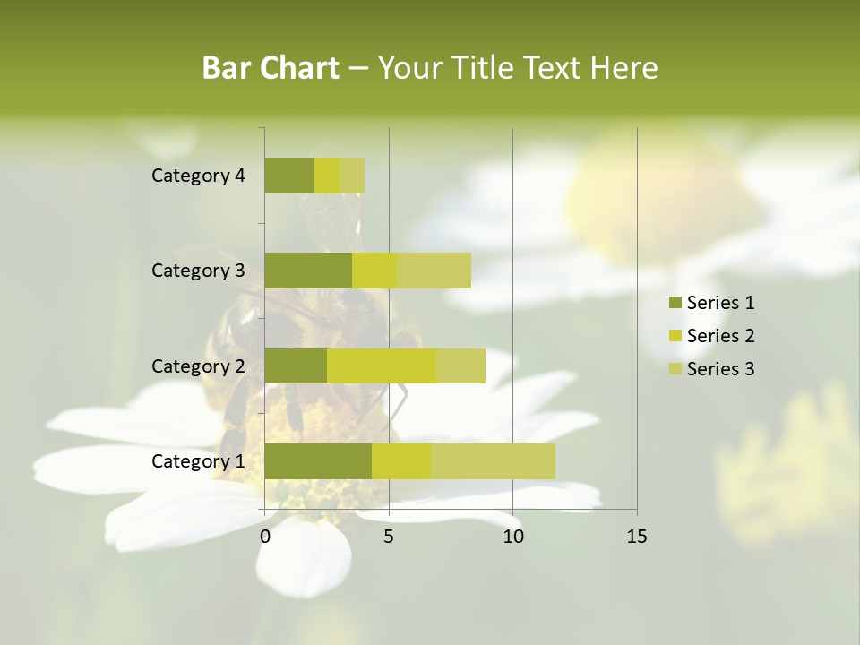A Bee On A Flower Powerpoint Template PowerPoint Template