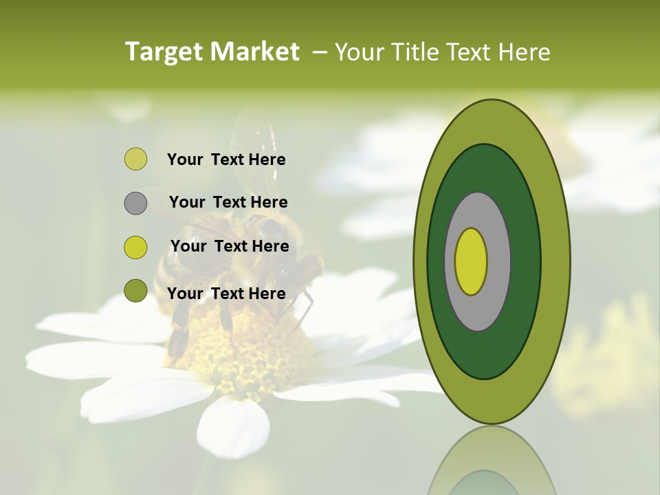 A Bee On A Flower Powerpoint Template PowerPoint Template