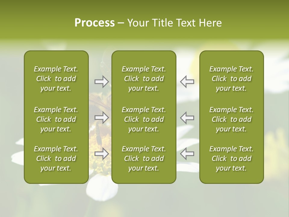 A Bee On A Flower Powerpoint Template PowerPoint Template