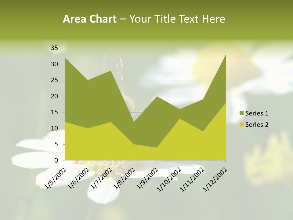 A Bee On A Flower Powerpoint Template PowerPoint Template