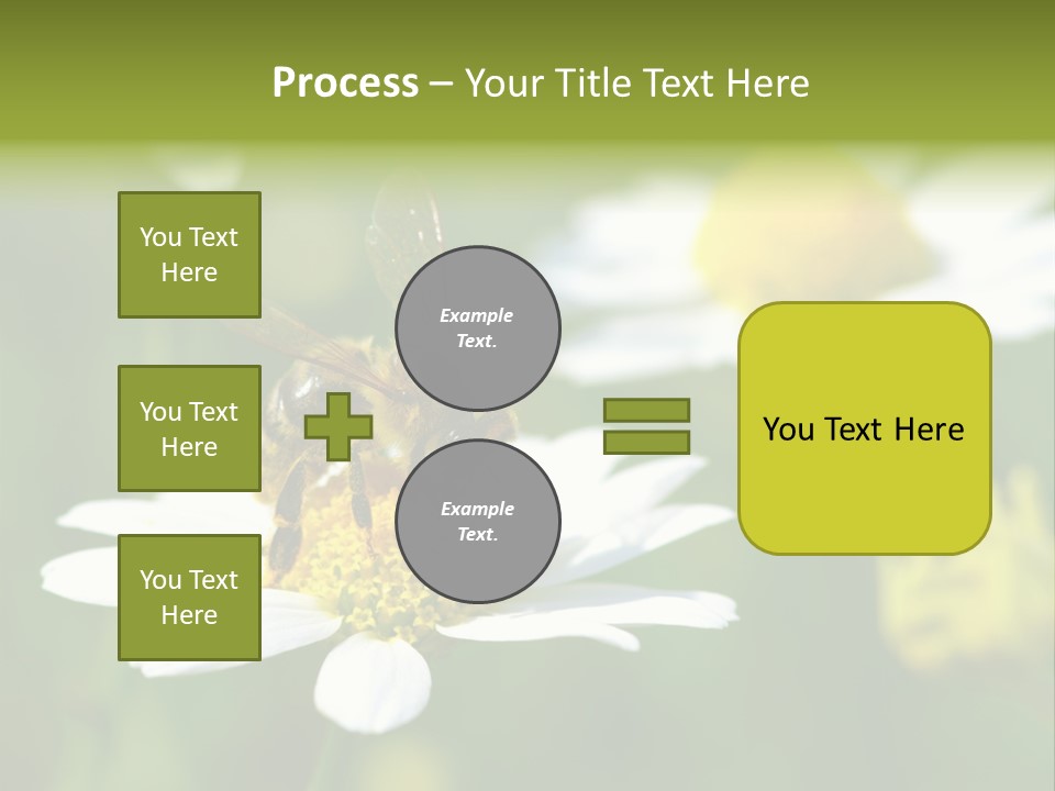 A Bee On A Flower Powerpoint Template PowerPoint Template