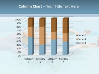 A Woman Floating In A Pool Of Water Powerpoint Template PowerPoint Template