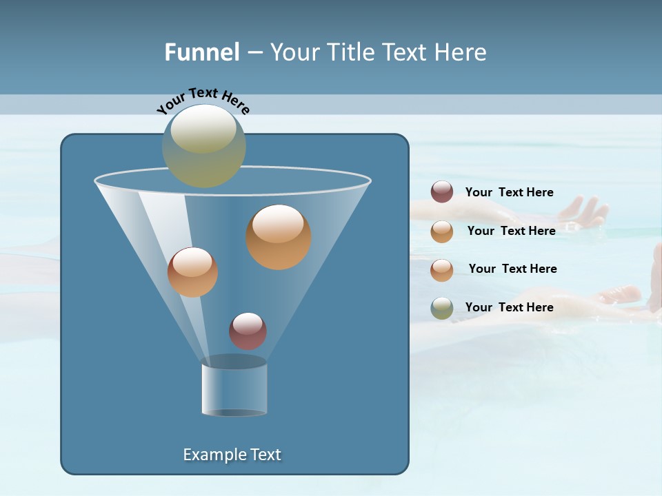 A Woman Floating In A Pool Of Water Powerpoint Template PowerPoint Template