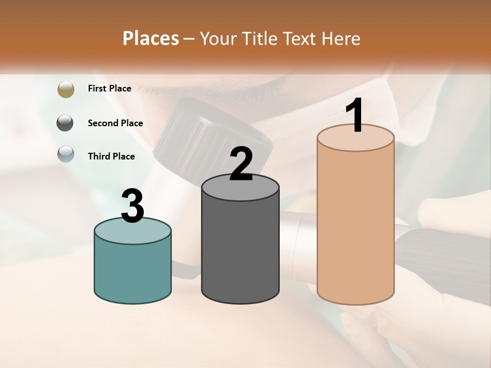 A Woman Getting Her Skin Done With A Machine PowerPoint Template